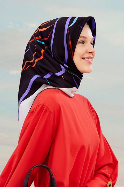 Armine Silk Scarf 2024 Summer - 9115-01 Twill