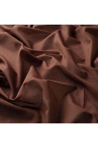 ipekevi Bitter Brown Plain Cotton Shawl