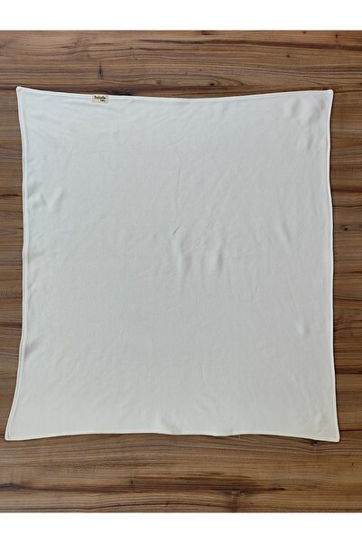 Bebella Ecru Girl Boy Baby Blanket 100% Cotton Double Layer Sided Gift Multi-Purpose Blanket 85X85
