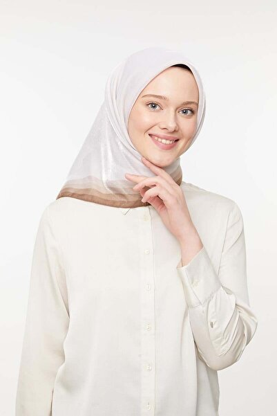 Levidor Κεχριμπαρένιο Κασκόλ - Κρεμ Καφέ