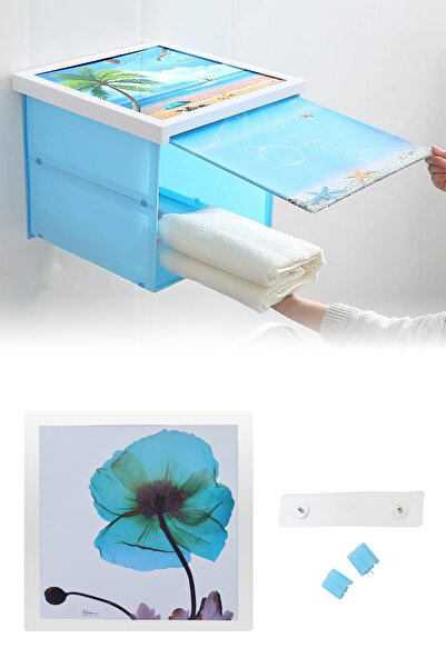 MUJGAN Tablo Görünümlü Katlanabilir Su Geçirmez Saklama Kutusu - Duvara Monte...