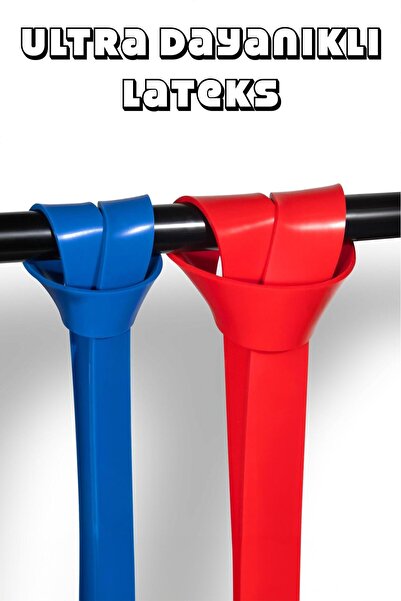 Telvesse 25 KG Direnç Bandı Kas Geliştirme Lastiği Fitness Pilates Cross Training Bant Siyah - Sert