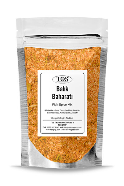 TOS The Organic Spices Balık Baharatı V1 100 gr Fish Spice Blend - Premium Quality | Baharat Karışımı
