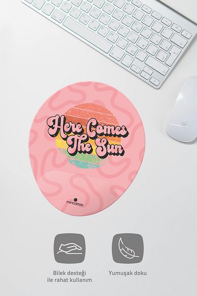Mincanas Colorful Wrist Supported Oval Mouse Pad Mouse Pad