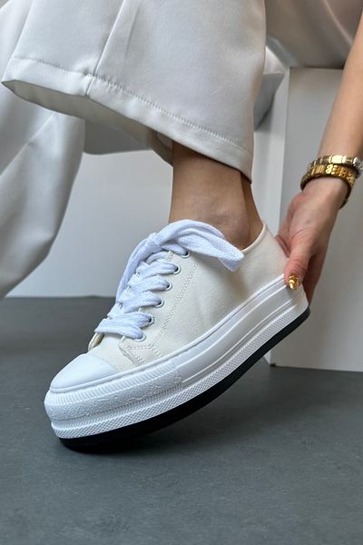 Mupa Shoes BÍLÉ KRÉMOVÉ Dámské Tenisky