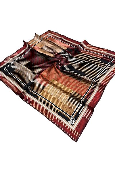 Levidor Eșarfă din mătase din twill burgundy - 4030-10