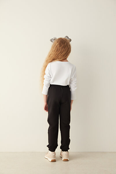 Penti Siyah Kız Çocuk Jogger Pantolon