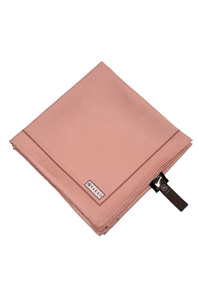 Vakko Μεταξωτό μαντήλι Pink Plain Twill
