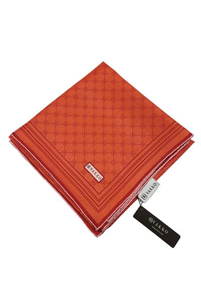 Vakko Special Series Twill Silk Scarf - Coral
