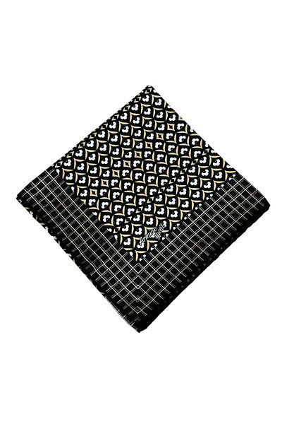 Armine Sport Twill Μαύρο Μπεζ Κασκόλ - 8557-92