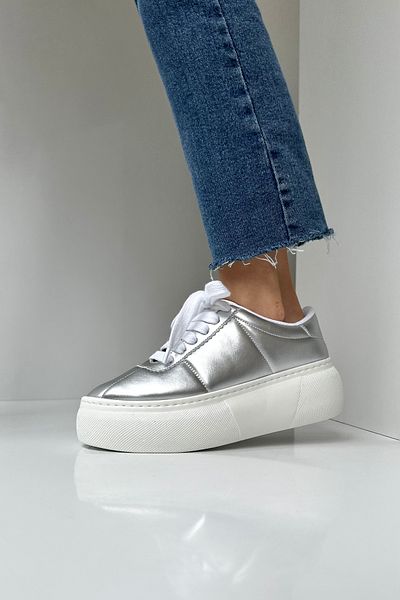 Mupa Shoes Pantofi sport de damă de culoare argintie