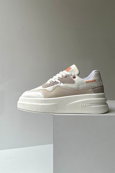 Mupa Shoes Dámské tenisky bílé krémové barvy