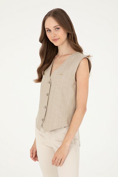 U.S. Polo Assn. سترة كاكي نسائية 50284655 -vr027