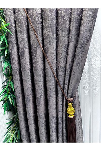 NİVEMESHOME Pera V-5301 - 1/3 Sik Pleated Background Curtain Apm