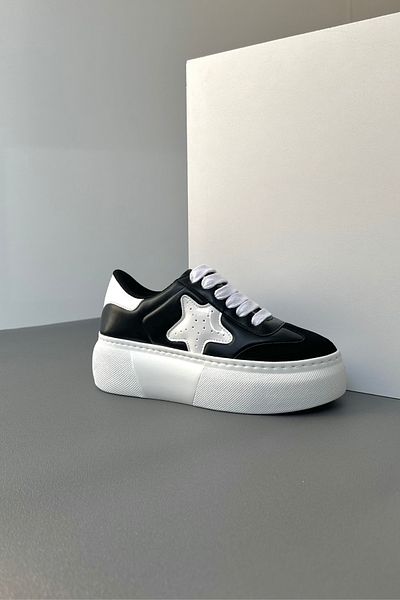 Mupa Shoes Ασπρόμαυρα γυναικεία αθλητικά παπούτσια