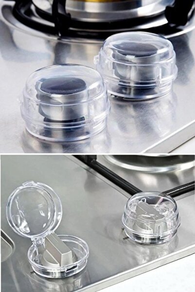 BEYZANA 4 bucăți din plastic rezistent la căldură pentru butoane de protecție pentru blocarea butoanelor