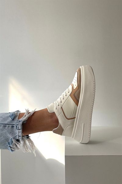 Mupa Shoes Dámská sportovní obuv – bílá béžová