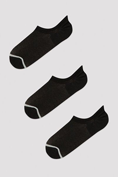 Penti Черни основни мрежести чорапи ботуши от 3 части