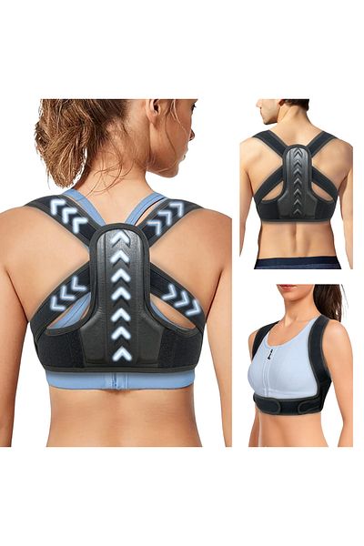 Palwin Unisex Posture Corrector Anti Humpback Upright Posture Corset Back Shoulder Sports Corset