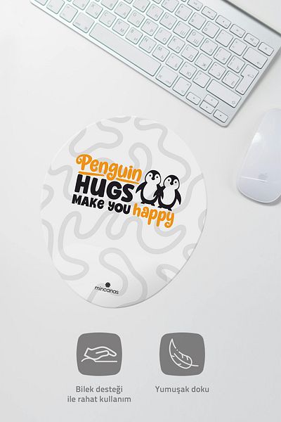 Mincanas Colorful Wrist Supported Oval Mouse Pad Mouse Pad