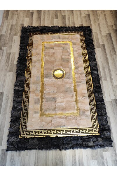 KuzeyCarpet Gri Ve Krem Toskana Kürk Halı