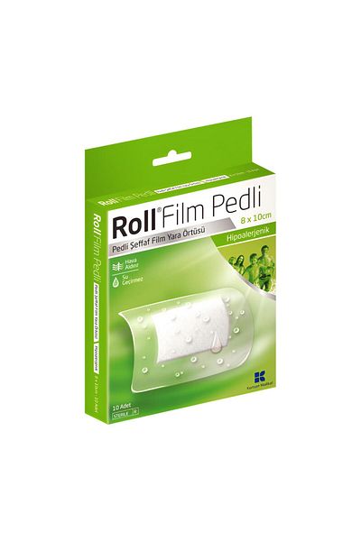 Roll Film Padded Transparent Film Wound Cover Hypoallergenic 8 X 10 Cm Box of 10