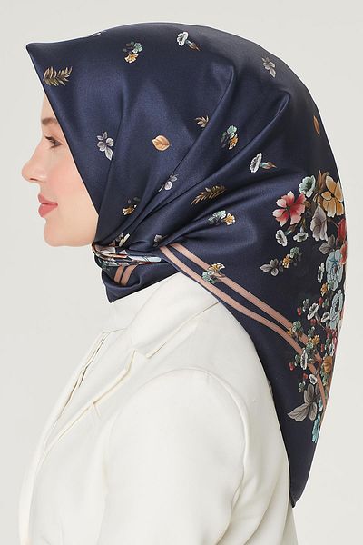 Armine Αθλητικό Twill Μαντίλι - 8533-34 Ναυτικό Μπλε