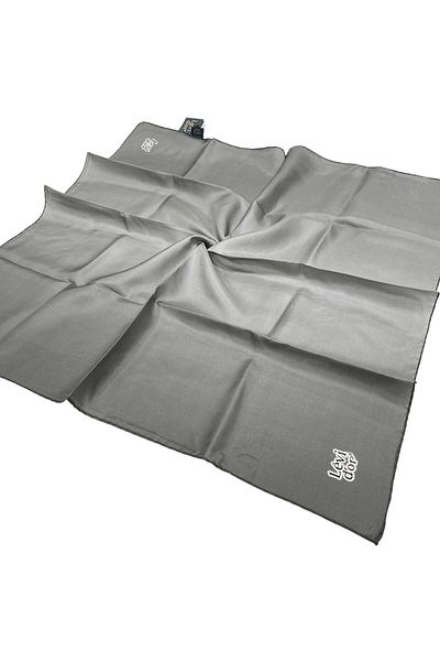 Levidor Μεταξωτό Φουλάρι Twill - Gradient - Smoke Grey