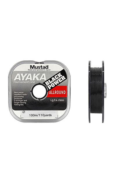 Mustad Ayaka Black Power Allround - 0.35mm, 100m Capacity