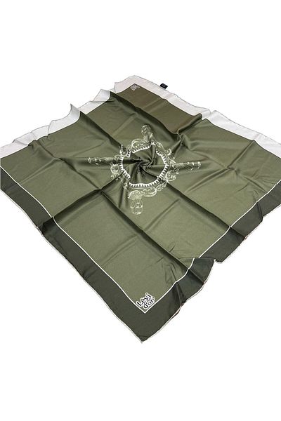 Levidor Πράσινο μεταξωτό μαντήλι Twill - 4215-03