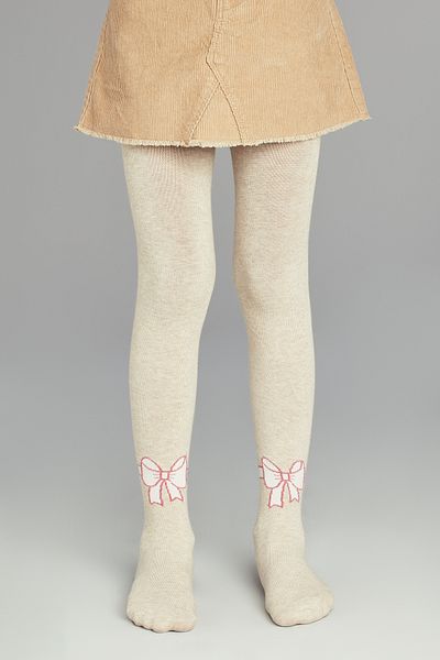 Penti Latte Pretty Big Bow Pantyhose