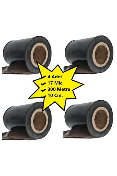 tify Black Sliced Pallet Stretch - 10 Cm, 17 Mic, 400Gr / 300Mt, 4 Pieces