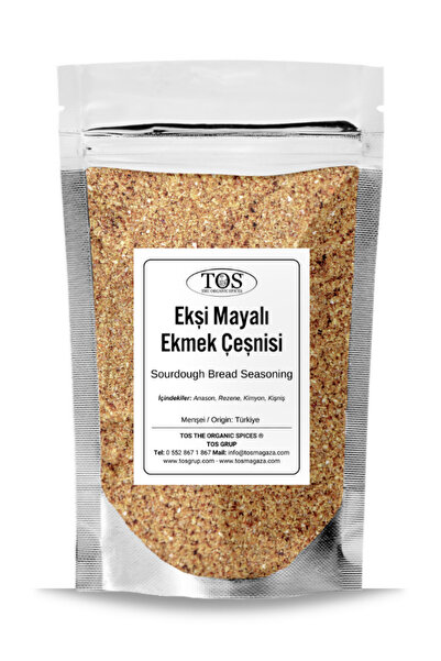 TOS The Organic Spices Ekşi Mayalı Ekmek Çeşnisi 100 gr Sourdough Bread Seaso...
