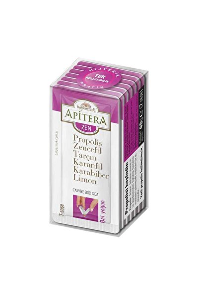 Apitera BALPARMAK ZEN 7 g x 7 Saşe x 12 li Paket ( 84 Kullanımlık )