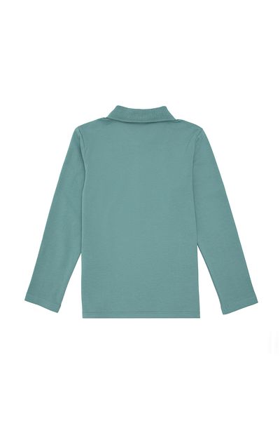 U.S. Polo Assn. Girl's Mint Polo Neck Basic Sweatshirt 50296377 -Vr090