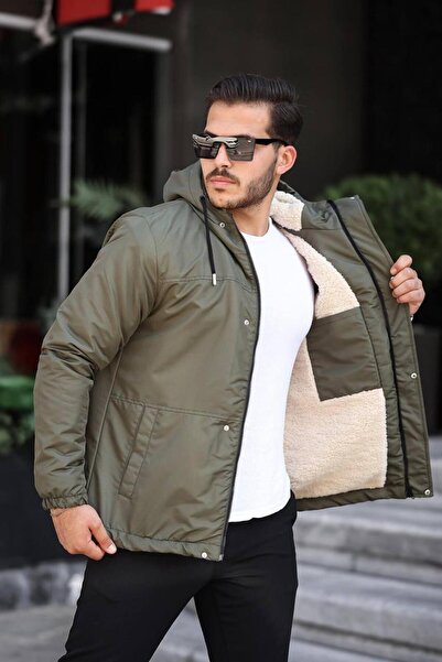 Fk class Men's Winter Coat Furry Jacket & Coat Coat