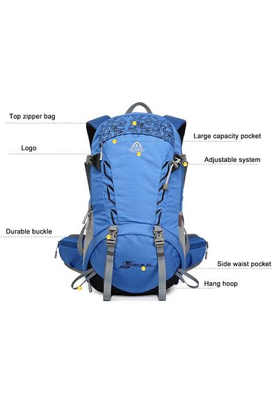 Go Veform Rucsac pentru camping și drumeții în aer liber cu capacitate de 30 litri - portocaliu 9713