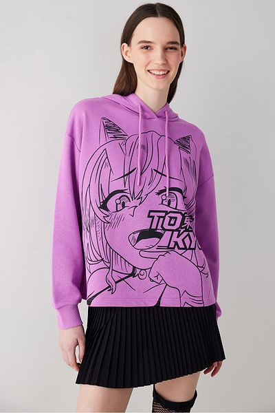 Penti Tokyo Pink Hoodie Sweatshirt
