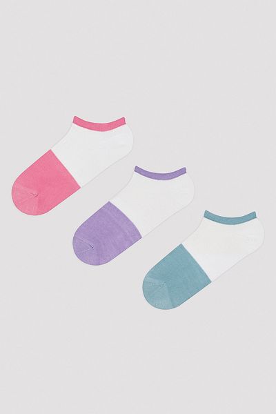 Penti Colorful Ankle Line 3-Piece Booties Socks