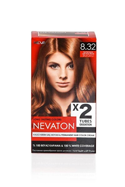 Nevaton 2 Li Saç Boyası 8.32 Açık Bal Kumral