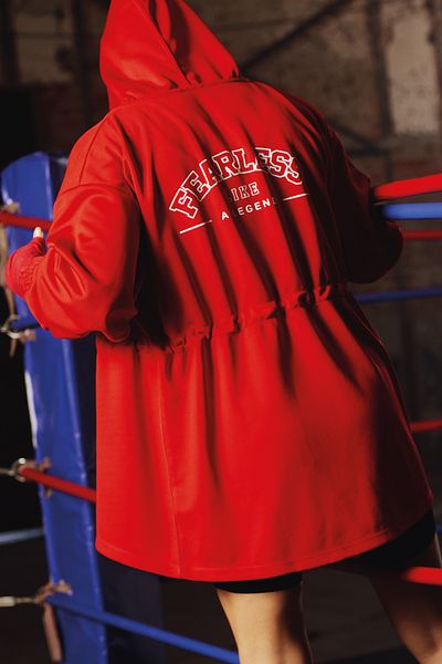 Penti Fearless Zipped Zippered Red Cardigan - Seren Ay Çetin Collection