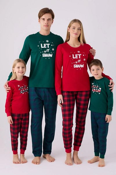 Pimody Family Concept Red Bottom Plaid Mother and Daughter Pajamas Set (Mom and Daughter Are Sold Differently)