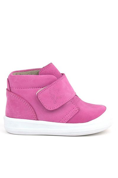 Rakerplus Yoohoo Genuine Leather Pink White Velcro Baby Girl Boots