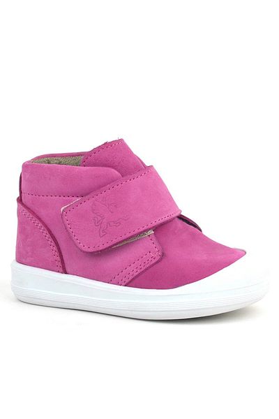 Rakerplus Yoohoo Genuine Leather Pink White Velcro Baby Girl Boots