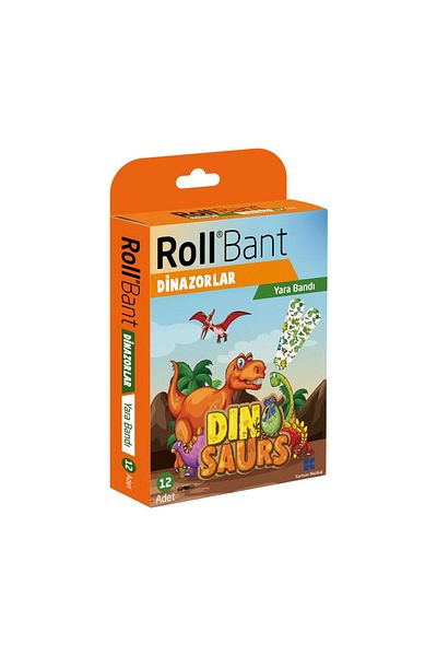 Roll Dinosaurs Band-Aid - 12 Pieces