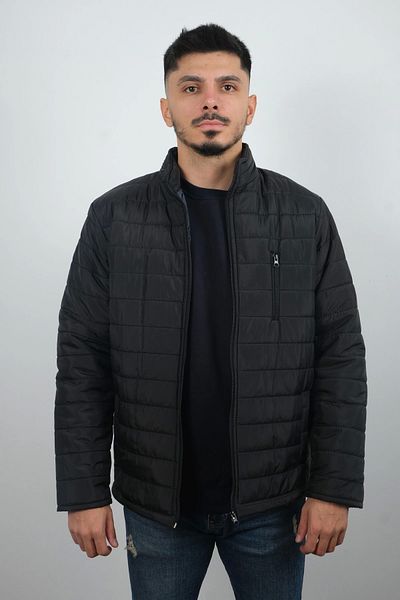 Booss Milano Men's Black Jacket with Pockets and Zipper