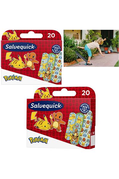 Salvelox Pack of 20 Pokemon Band-Aids