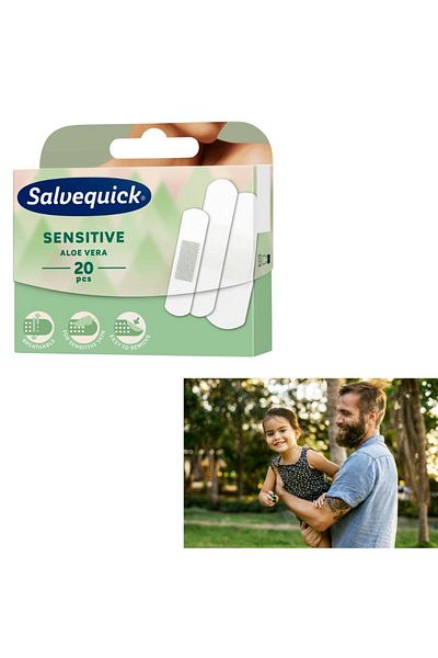 Salvelox 20 عبوة من أدوات إسعافات أوليو فيرا الحساسة