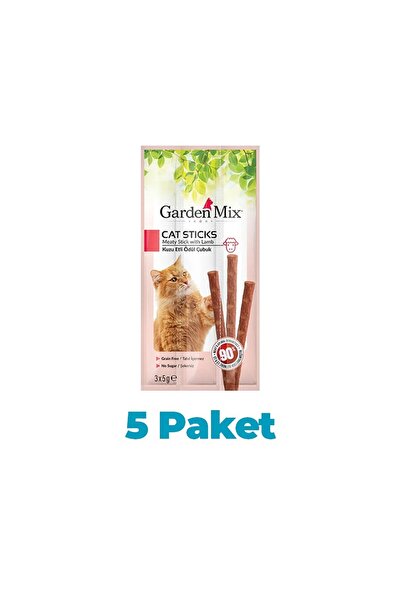 Pets Family Garden Mix - Kuzu Etli Kedi Stick Ödül 3*5 gr x 5'li Paket