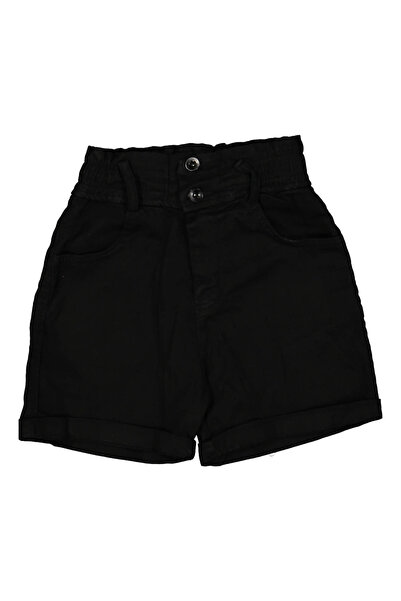bebegen Girl's Black Pocket Shorts